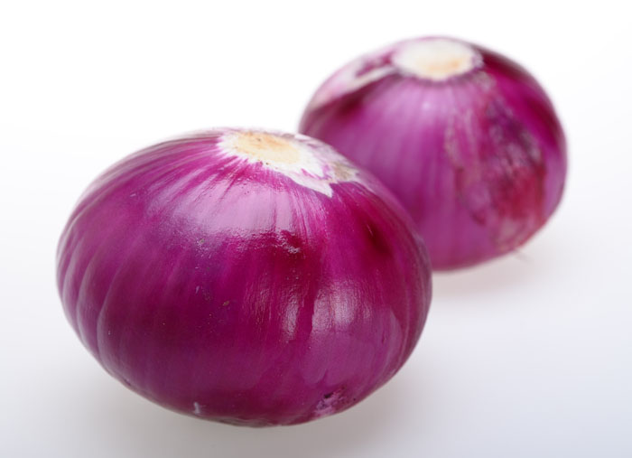 Cebolla redonda de piel roja